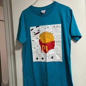 McDonald's 2024 Limited Edition Collectors Blue crewneck t-shirt